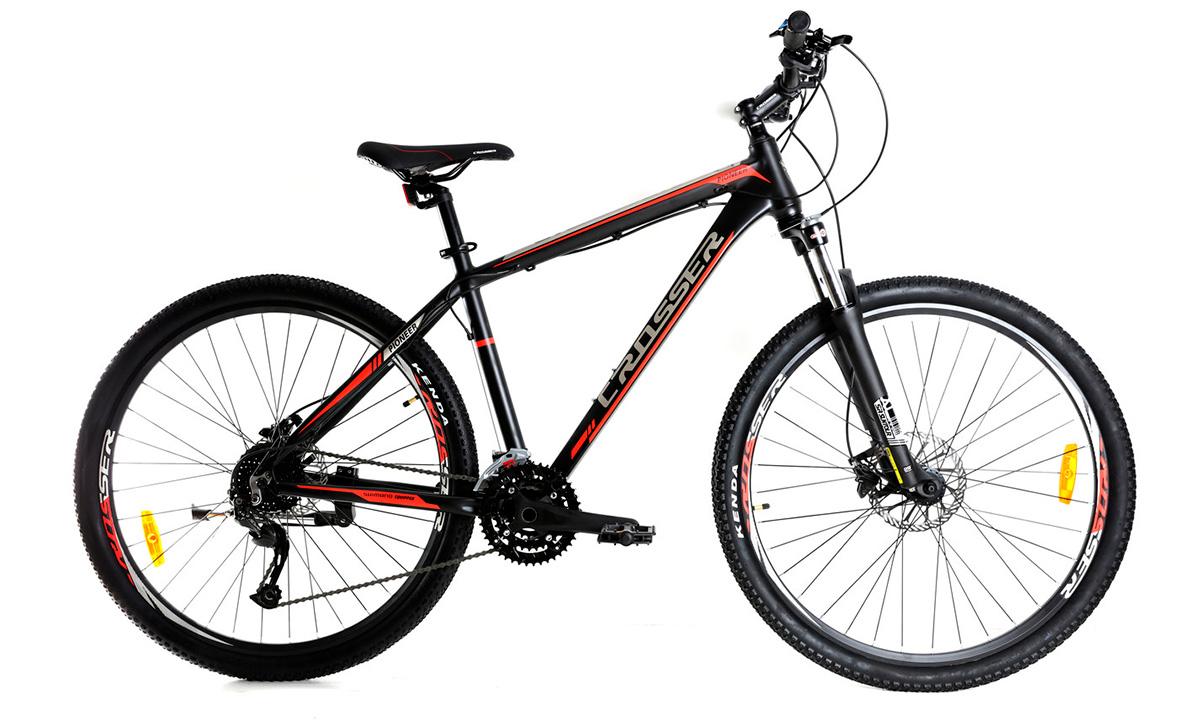 Фотография Велосипед Crosser Pionner 29" 2021, размер L, Черно-красный